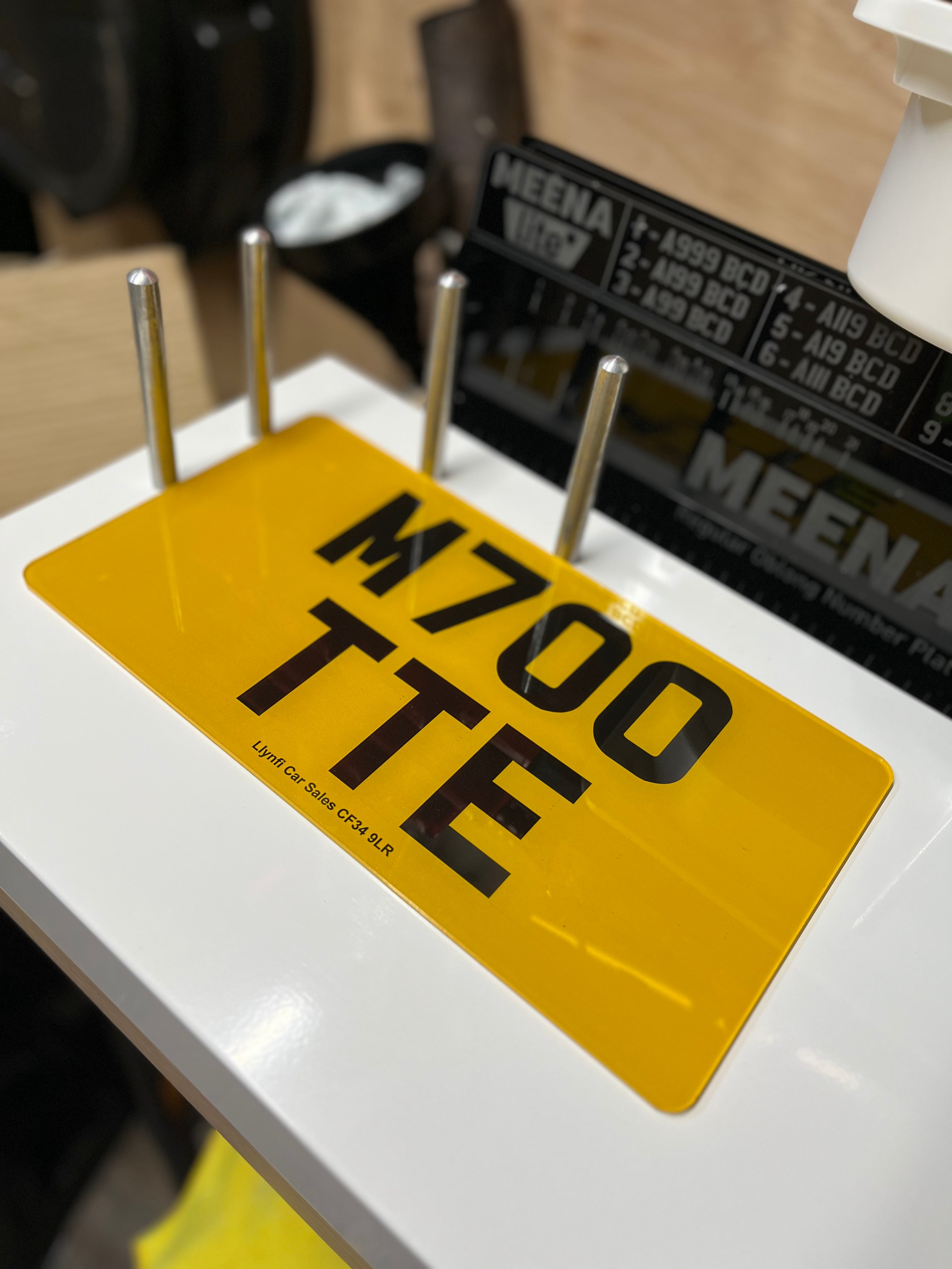 2D Printed Number Plates