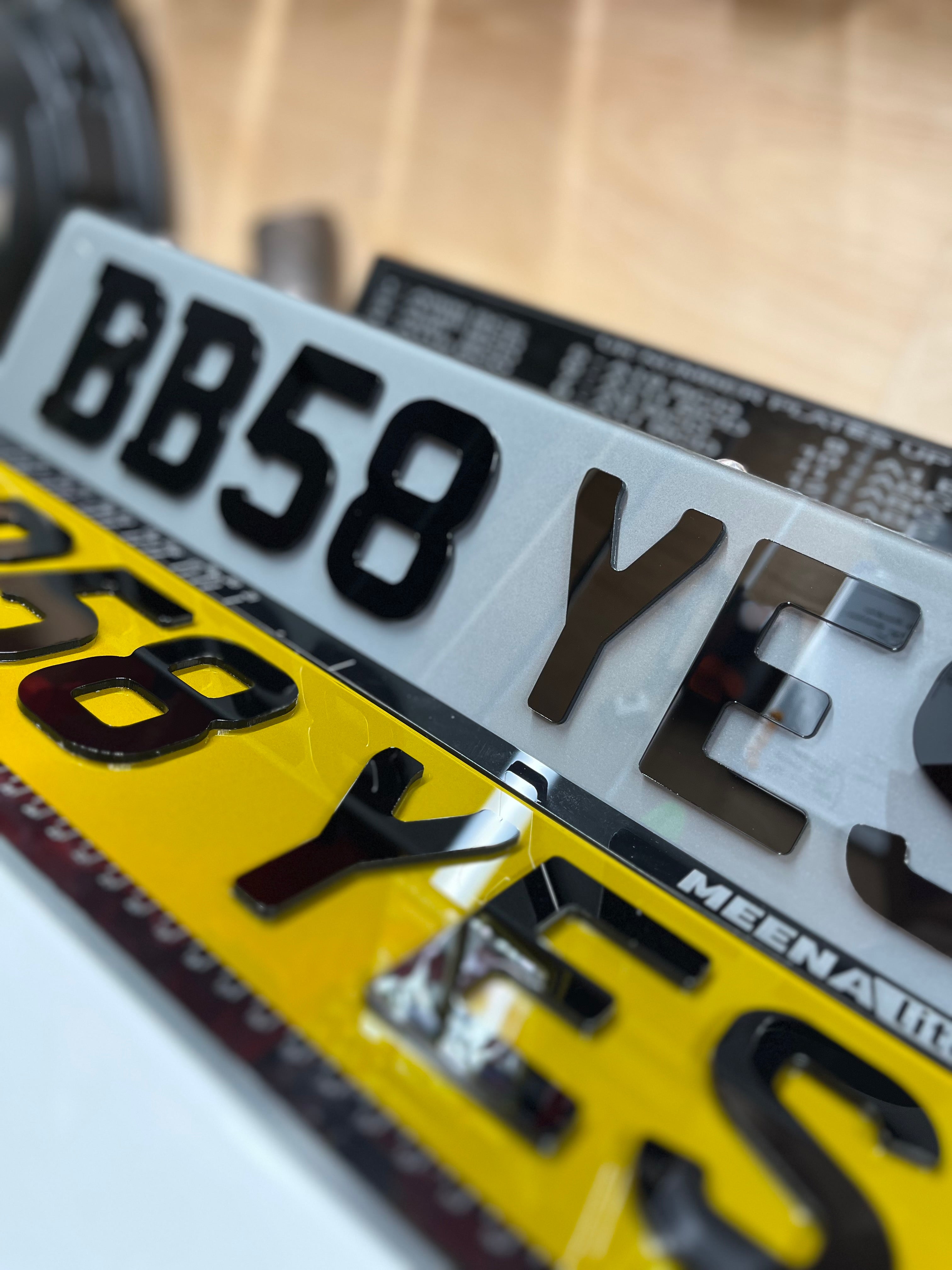 Tinted 4D Laser Cut Acrylic Plates *SHOW PLATES*